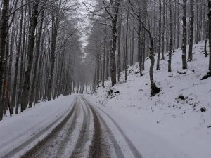 La neve caduta a dicembre a Forca d’Acero