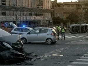 L’incidente (Foto: Facebook/Noi dei Colli Portuensi e Monteverde)