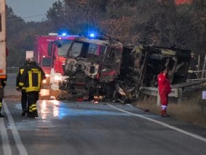 Autocisterna esplosa a Rieti