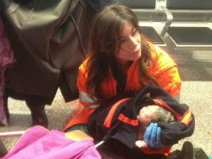 Il bimbo partorito in aeroporto a Fiumicino