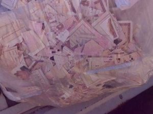 Un sacco pieno di carte di identità ritrovato a Roma in viale Palmiro Togliatti