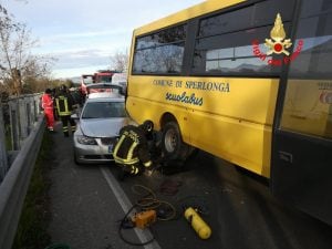 L’intervento dei vigili del fuoco