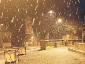 Foto Facebook – nevicata a Rocca di Papa