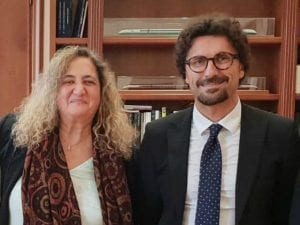 Graziella Viviano e il ministro Toninelli