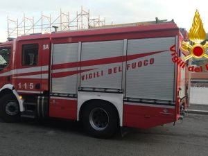 Vigili del fuoco in azione alla Stazione Tiburtina – foto vigili del fuoco