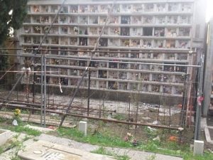 Il cimitero di Maccarese, frazione di Fiumicino