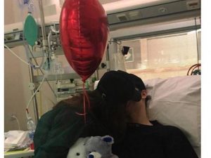 Martina è andata a trovare Manuel Bortuzzo per San Valentino