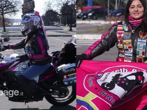 Yaneth Alvarez, la biker colombiana insieme alla sua moto