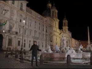 Alberto Angela a Piazza Navona