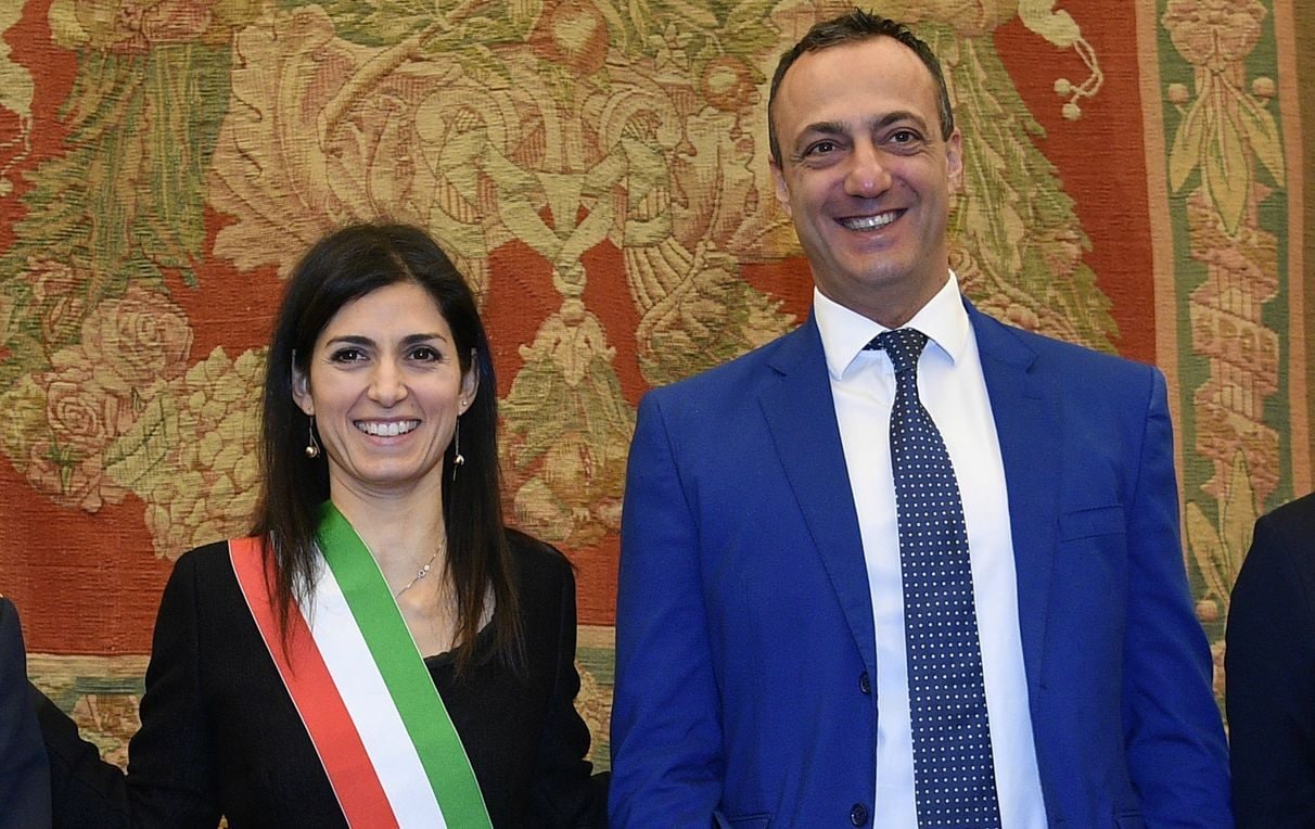 Marcello De Vito e Virginia Raggi