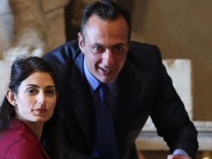 Marcello De Vito e Virginia Raggi