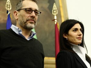 Virginia Raggi e Corrado Formigli