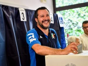 Matteo Salvini alle urne