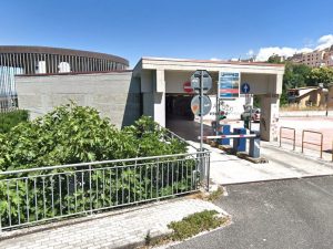 Il parcheggio multipiano di Frosinone dove sono morti due ragazzi