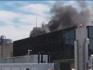Incendio in via Salaria – foto NIno Santarelli