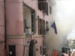 Esplosione comune di Rocca di Papa – Foto Facebook Meteo Castelli Romani