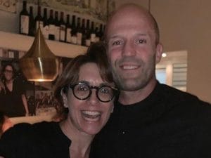 Jason Statham con la titolare del ristorante Aurora di Capri