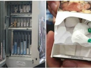 Le immagini della droga nascosta nelle sigarette