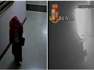 Le immagini riprese dalle videocamere di sorveglianza