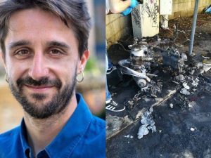 Incendiato il motorino di Amedeo Ciaccheri