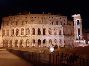 La nuova illuminazione del Teatro di Marcello