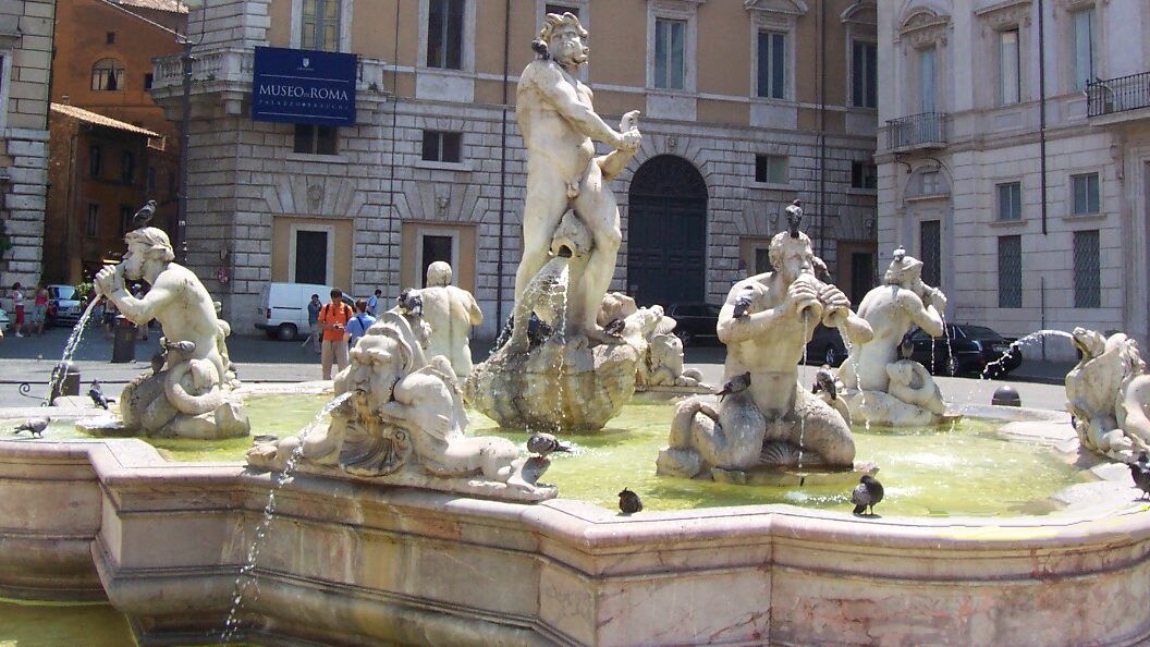 La Fontana del Moro di Piazza Navona [Foto da Wikipedia]