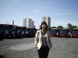 Virginia Raggi presenta i nuovi bus Atac
