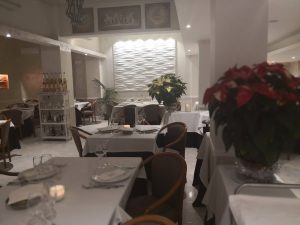 La sala del ristorante dove è avvenuto l’episodio