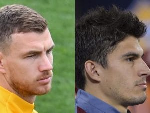 Edin Dzeko e Diego Perotti