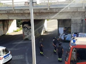 L’intervento dei vigili del fuoco