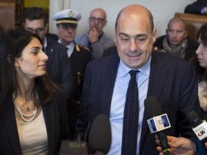 Virginia Raggi e Nicola Zingaretti