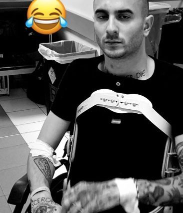 Junior Cally in ospedale