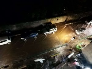 Ariccia, strade allagate