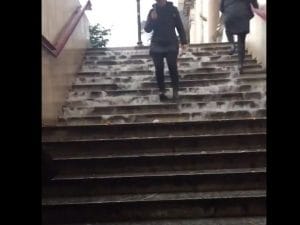 Metro Flaminio allagata – foto Twitter