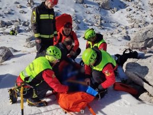 I soccorritori al lavoro