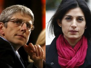 Mario Giordano e Virginia Raggi