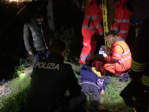Il senzatetto soccorso dai sanitari del 118