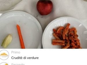 Menu vegetariano a mensa
