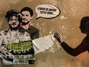 Il nuovo murales dedicato a Giulio Regeni e Patrick Zaki