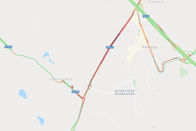 Il traffico alle 17,20.