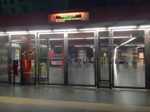 Metro A chiusa