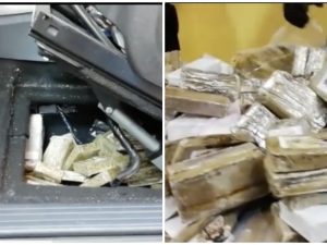 La botola sotto il sedile e lo stupefacente sequestrato