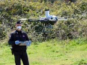 Droni in azione nel parco della Caffarella