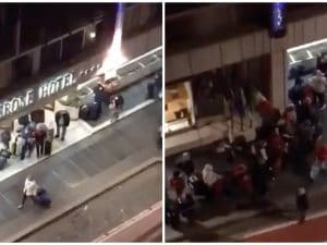L’arrivo dei croceristi all’Hotel Cicerone dal gruppo Facebook "Sei di Prati se"