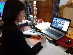 Virginia Raggi in videoconferenza all’Assemblea Capitolina