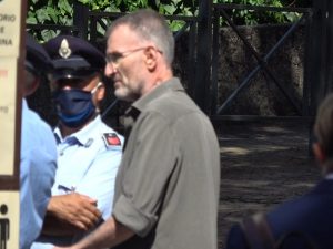 Massimo Carminati oggi all’ingresso del Tribunale di Roma (Foto Fanpage.it)
