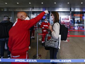 Rilevazione della febbre alla Stazione Termini