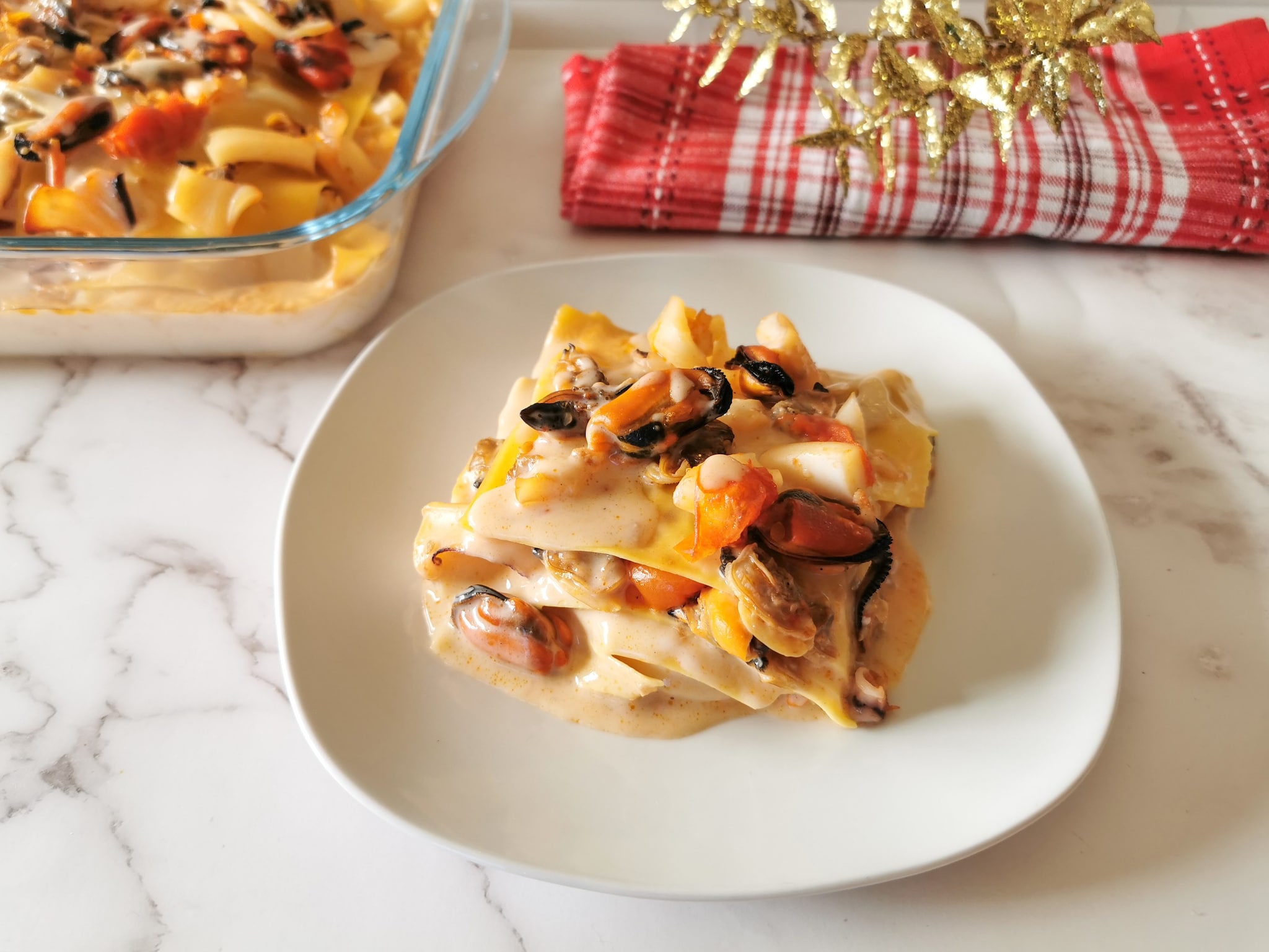 lasagnetta ai frutti di mare