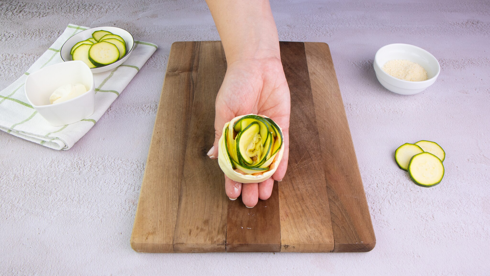 rose salate con pasta sfoglia