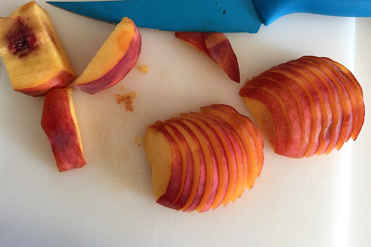 peach tartlets